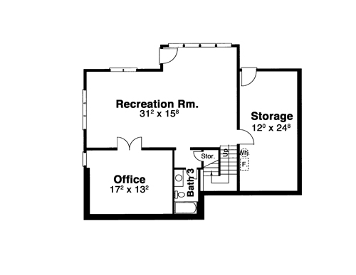 Lower Level image of PEARSON House Plan